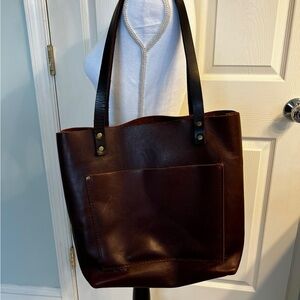 portland leather tote